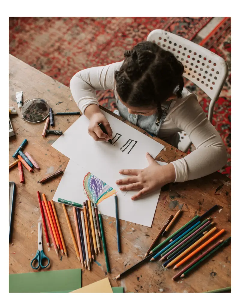 photo enfant ecriture